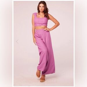 Band of the Free Saiya Wide Leg Pants Mulberry
